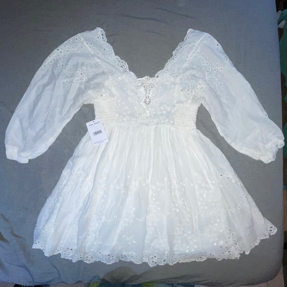 Free People Lottie Ivory Dress - Picture 7 of 9
